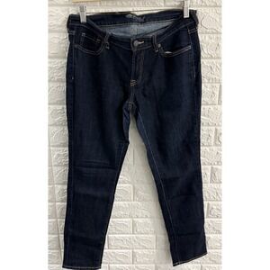 OLD NAVY WOMENS JEANS SIZE 8 PETITE THE FLIRT‎ DARK WASH SKINNY MID RISE DENIM